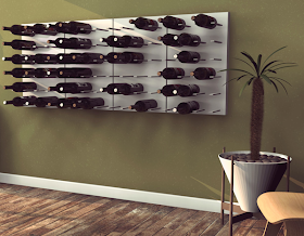 wall-mounted modular wine storage system