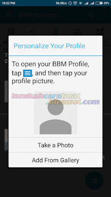 Cara Sign in BBM dengan Nomor Telepon