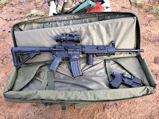 ar-15 magpul sl handguard moe lancer tactical double carbine rifle bag