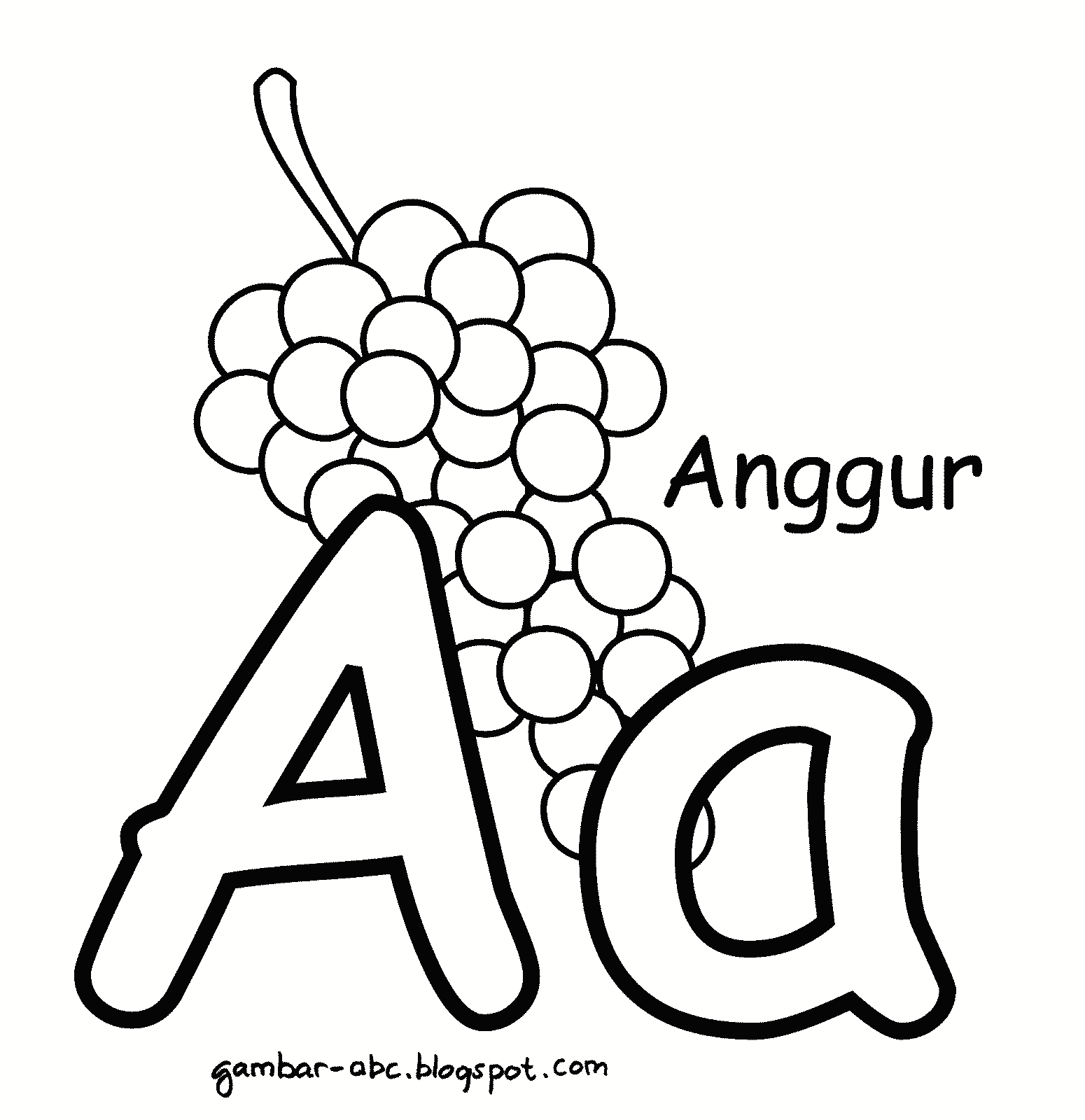 huruf-a-anggur.gif (1550×1600) | Huruf, Warna, Alfabet
