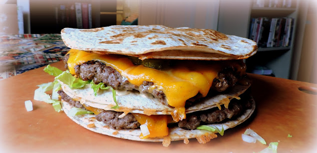 Quesadilla Cheese Burgers