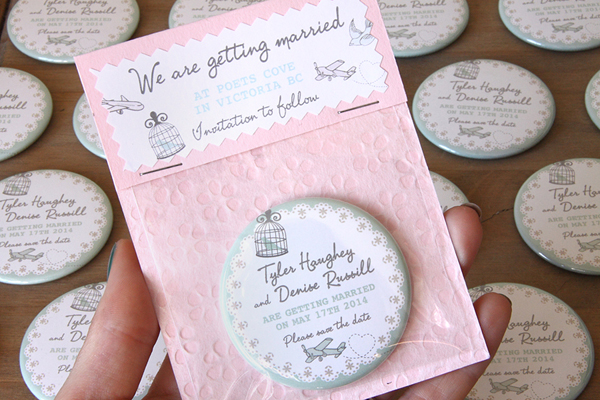 pale pink save the date
