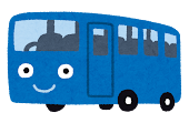 バスのキャラクター「青」
