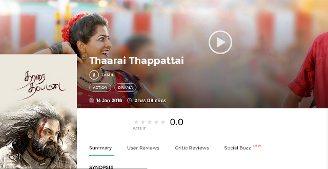 Thaarai Thappattai (2016) Telugu Movie 300mb and Mp4 Free