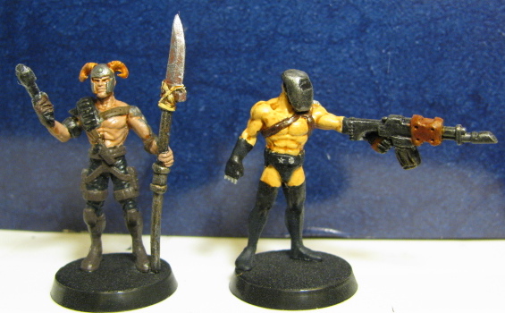 Fallout miniatures raiders (converted from Heroclix figures)