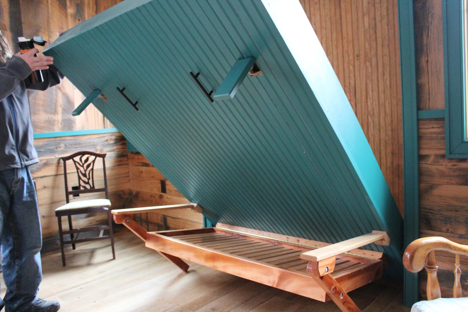 Relaxshacks.com: Awesome Homemade Murphy Bed (at Blue Moon Rising in ...