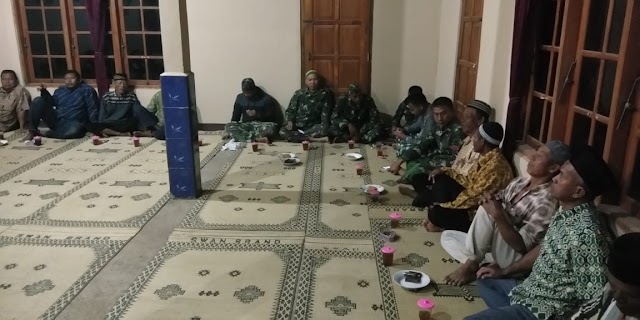Hadiri Undangan Warga Acara Syukuran Anggota Satgas Merasa Senang