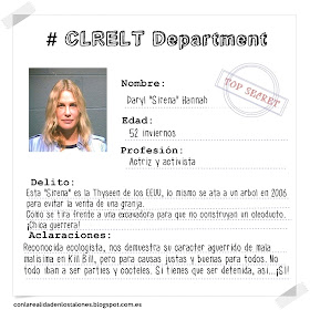 Dary Hannah - Mugshot Con la realidad en los talones. Ficha policial de detención.