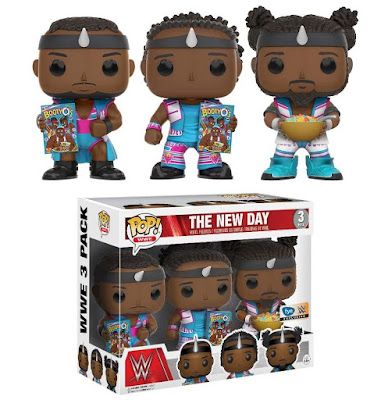 FYE Exclusive WWE Booty O's Edition The New Day POP! Vinyl Figure Box Set by Funko - Big E, Kofi Kingston and Xavier Woods