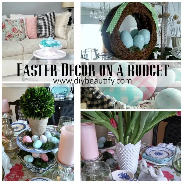 Easter Decorating on a Budget at DIY beautify