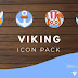 Set 25 icone gratis con tema i Vichinghi