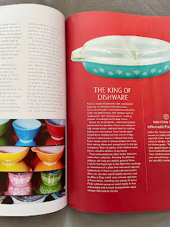 An article about Pyrex in thrifting magazine