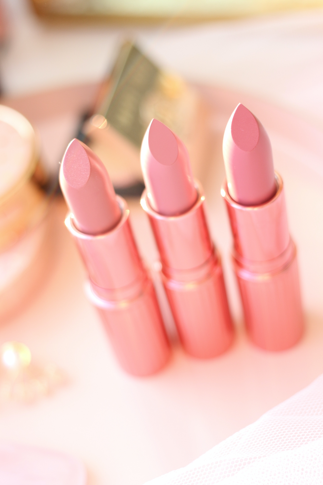 Charlotte Tilbury Hollywood Beauty Icon Lipsticks: Icon Baby, Red Carpet Pink & Candy Chic