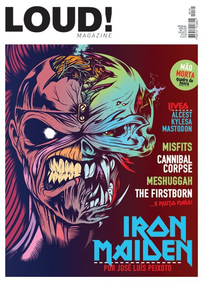 Iron Maiden na capa da LOUD! Magazine