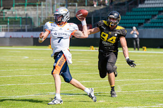 Sportfotografie American Football GFL2 Münster Blackhawks Rostock Griffins Olaf Kerber