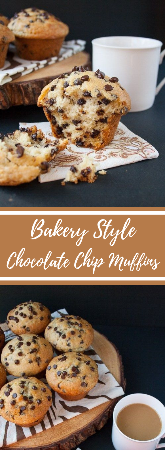 BAKERY STYLE CHOCOLATE CHIP MUFFINS #Desserts #Recipes