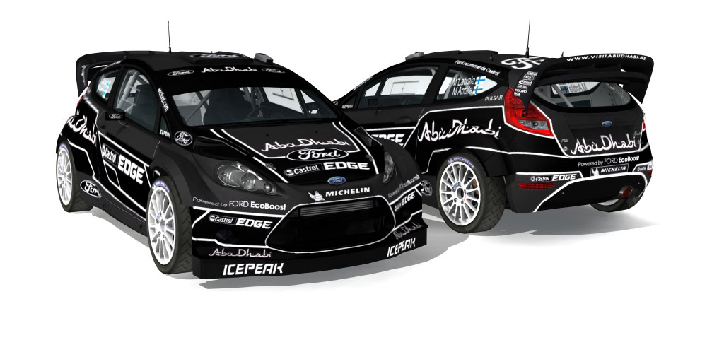 WRC 2011 Rally France Ford Fiesta in Black livery or Lord Vader