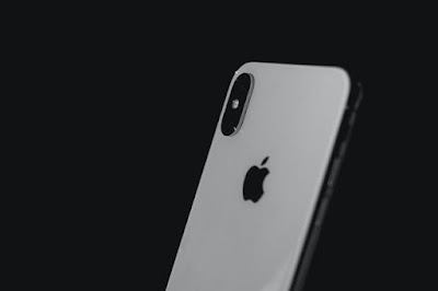 grey iphone black background