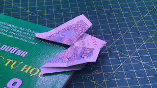 Hướng dẫn cách gấp bookmark bằng tiền giấy độc và lạ