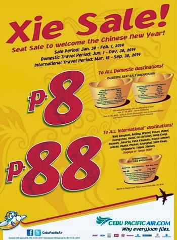 Cebu Pacific Xie Sale