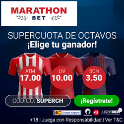 Marathonbet Supercuota champions + Bono de Bienvenida 12-13 marzo