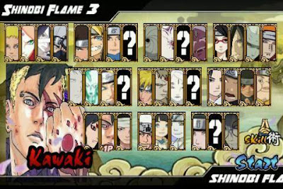 Naruto Boruto Senki Flame 3 Full Characters Shinobi For Android