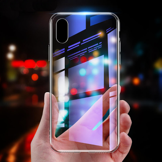 Bakeey Protective Case for iPhone XS Max 9D Clear Tempered Glass Soft TPU Edge Back Cover