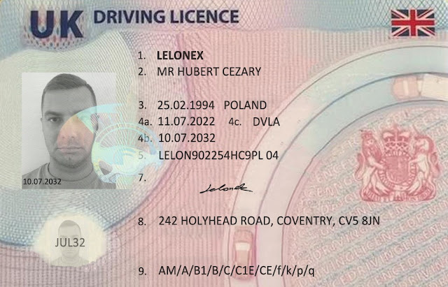 UK Driver's Licence