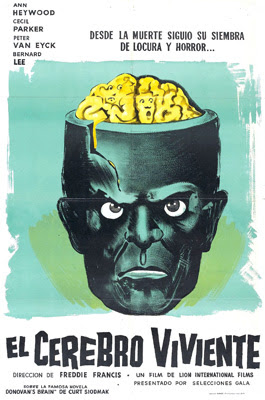 Spanish language poster for The Brain (1962)