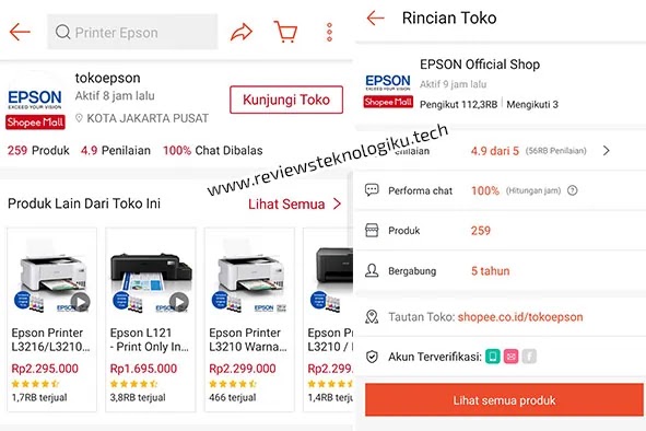 cara melihat alamat toko di shopee