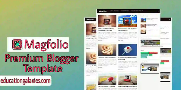 Magfolio Premium Blogger Template Free Download Now Latest