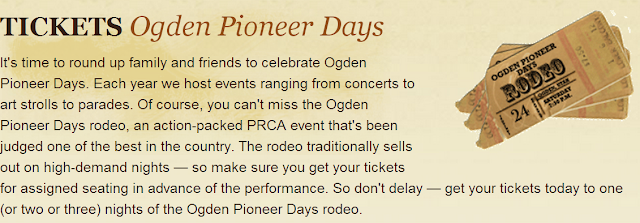 Take your family or friends to Ogden Pioneer day rodeo to celebrate a happy Pioneer day.