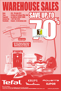 Tefal Warehouse Sale 2012