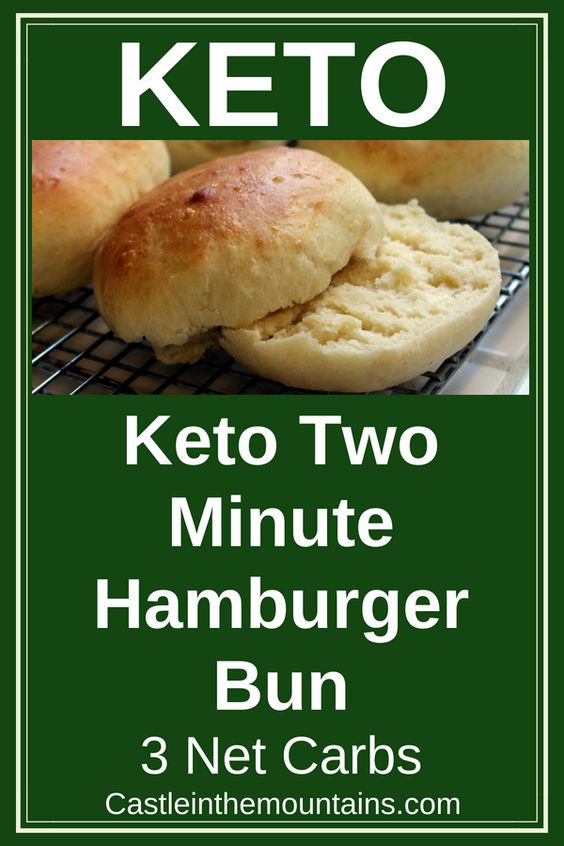 Keto Hamburger Bun #keto #ketogenic #lowcarb #ketodiet