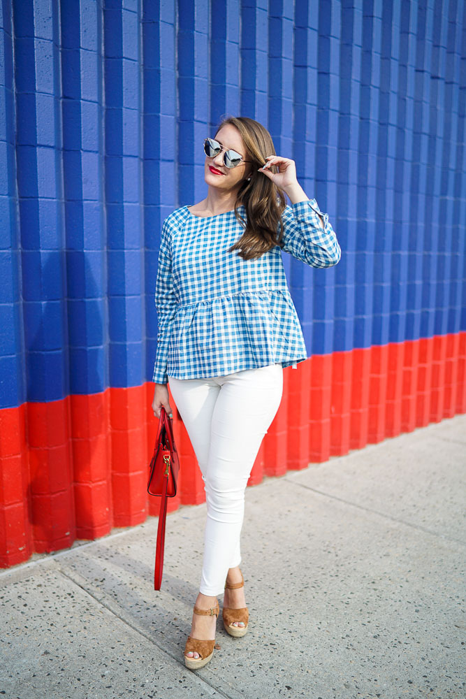 White Jeans, what to wear for the 4th of July