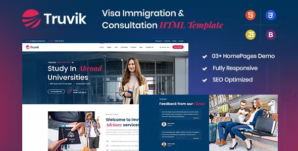 Best Visa immigration Services HTML Template