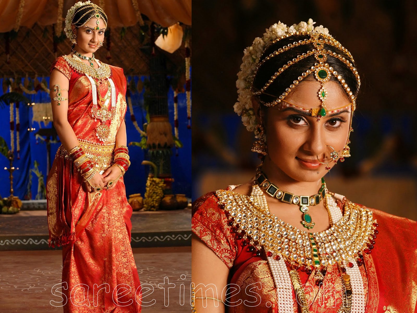 hairdo for south indian wedding