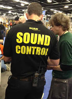 NAMM 2012 sound police image from Bobby Owsinski's Big Picture production blog