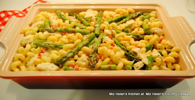 Chicken Asparagus Pasta Bake at Miz Helen's Country Cottage