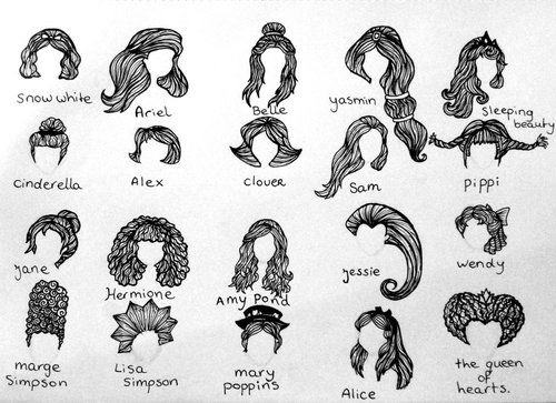 So i thought i would try to find for some of the cartoon hairstyles a real