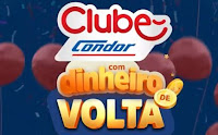 Clube Condor com Dinheiro de Volta e 5 viagens de 10 mil reais cada