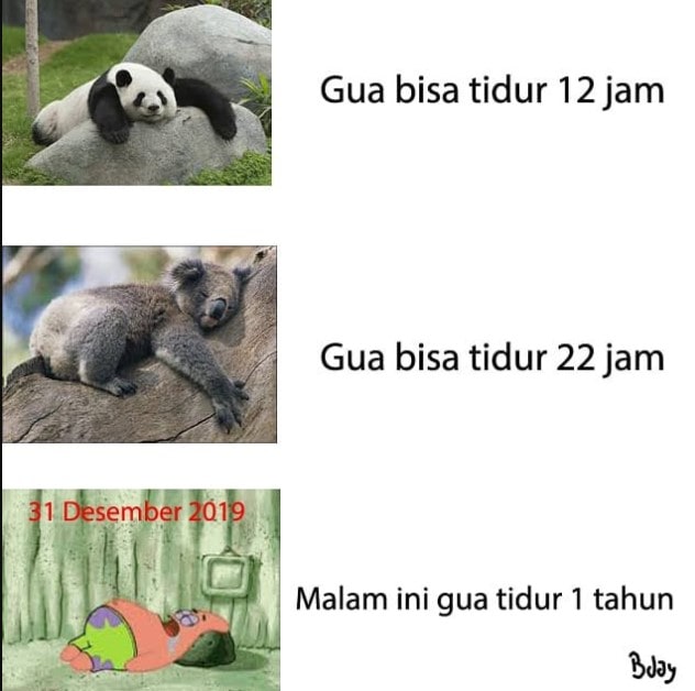 Meme malam tahun baru 2020