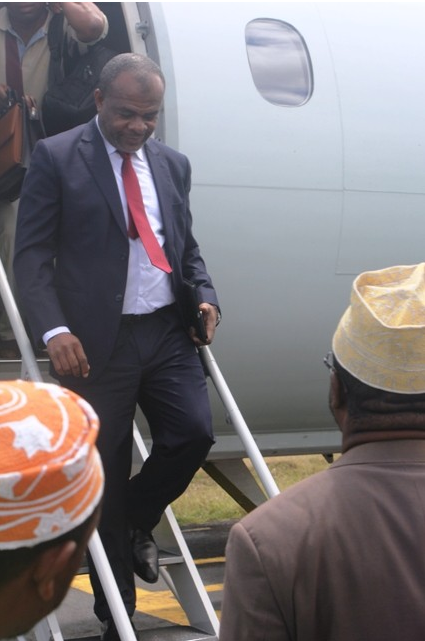 Retour du Gouverneur d'Anjouan après son voyage de travail 