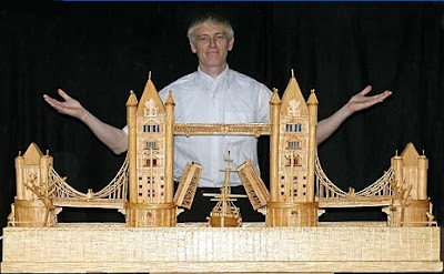 Tower Bridge Made from Matchsticks