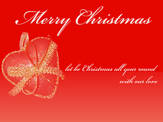 Christmas Love Heart Wallpaper