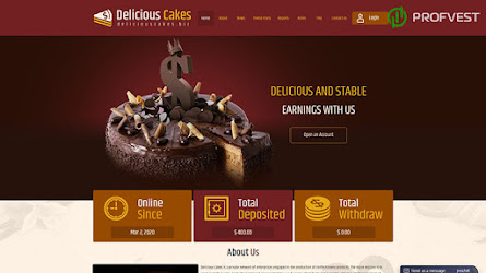 Delicious Cakes: обзор и отзывы о deliciouscakes.biz (HYIP СКАМ)