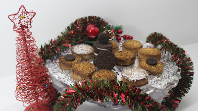 Mantecados de galleta oreo - Duces de navidad