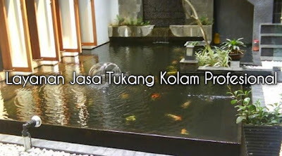 Jasa Tukang Kolam Ikan Koi Minimalis Surabaya | Jasa Pembuatan Kolam Minimalis Waterwall Terbaik Surabaya