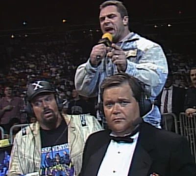 WCW Starrcade 92 - Rick Rude, Jesse Ventura, and Jim Ross