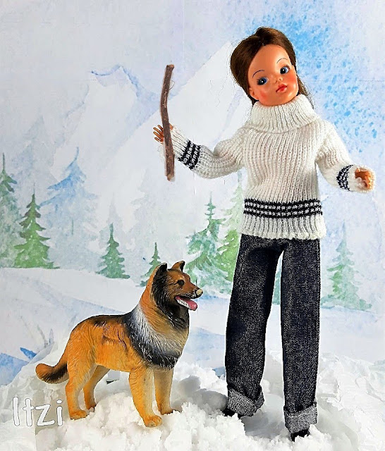 Muñeca Sindy Florido con  conjunto Nieve y Paul de Pedigree , Sindy SPANISH doll,